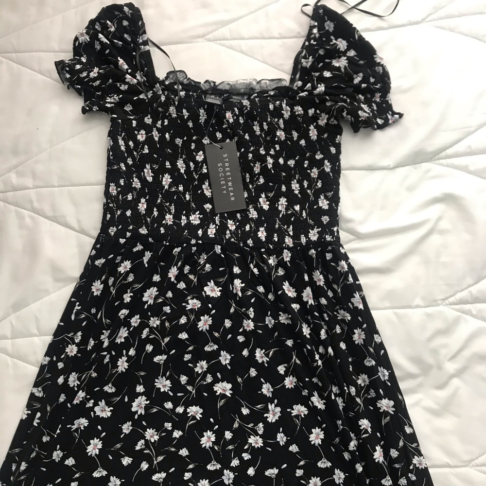 Black Floral Dress